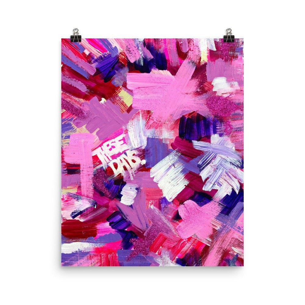These Days. Enhanced Matte Paper Poster Abstract Deep