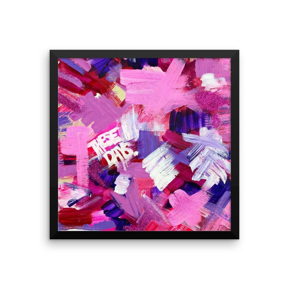 These Days. Premium Luster Photo Paper Framed Poster Abstract Deep