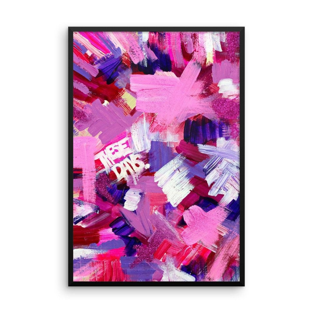 These Days. Premium Luster Photo Paper Framed Poster Abstract Deep