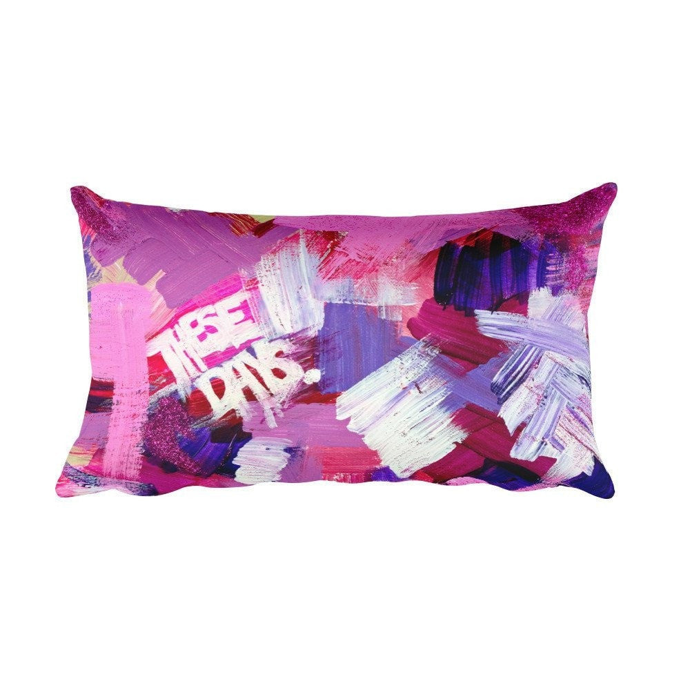 These Days. Rectangular Pillow Abstract Deep