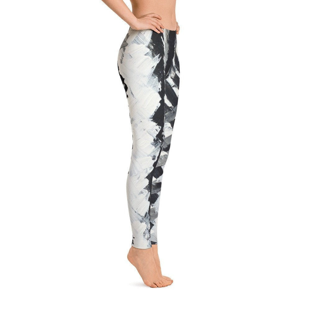 Up. Ankle Length Leggings Abstract Deep